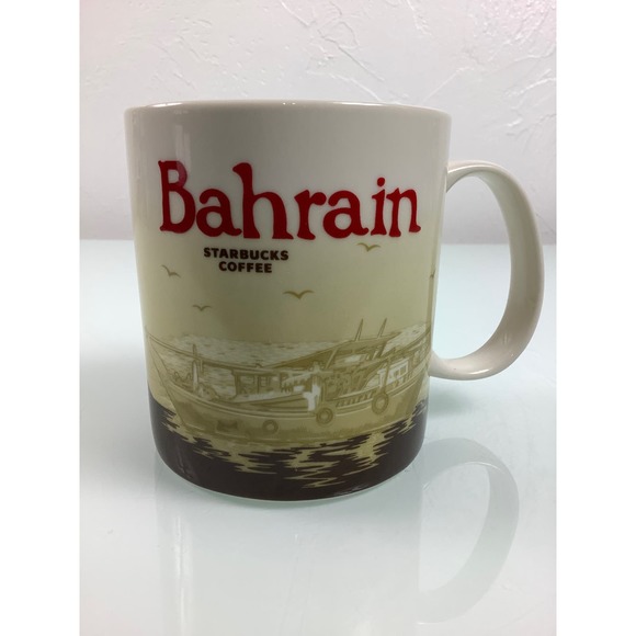 Starbucks coffee Bahrain Icon Series coffee cup mug 16 oz 2013 EUC - Picture 1 of 5